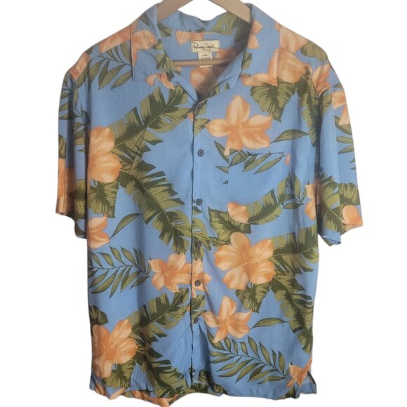 Panama Jack Other - Panama Jack Blue Hawaiian Tropical Button up Shirt Size Med men’s